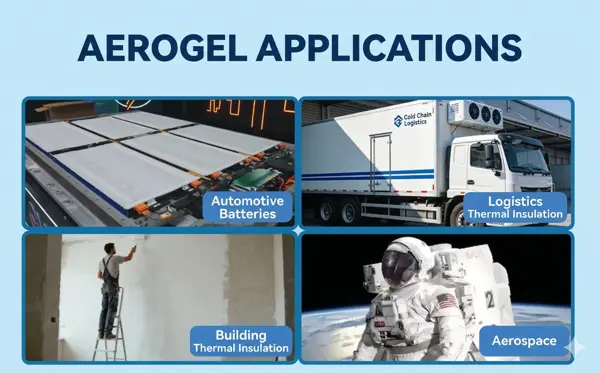 Fireproof ceramic aerogel sheet for battery thermal runaway protection