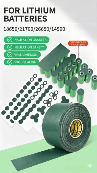 Fishpaper insulation gasket for battery cells