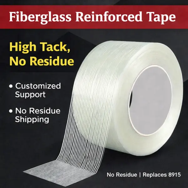 High strength glass fiber grid tape