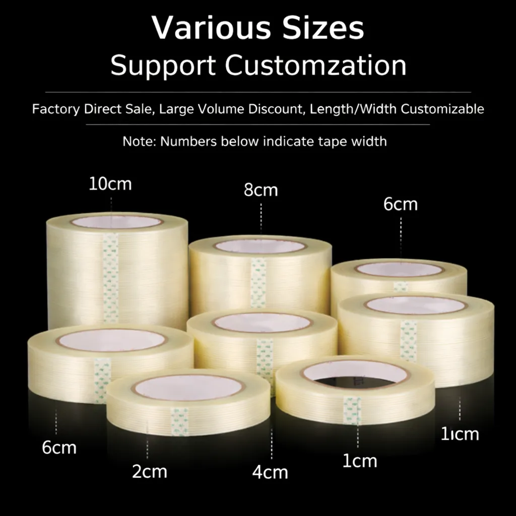 High strength glass fiber grid tape
