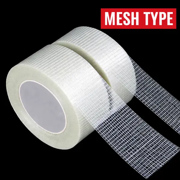 High strength glass fiber grid tape